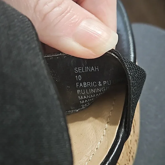 Steve Madden,  Selinah,  black, size 10, wedges - Picture 7 of 11